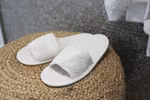 Towel City Classic Terry Slippers with Open Toe, White 36-41 (4-7), TC64 – image 2