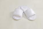 Towel City Classic Terry Slippers with Open Toe, White 36-41 (4-7), TC64 – image 3