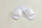 Towel City Klassische Frottier Slipper mit offener Zehe, White 36-41 (4-7), TC64 – Bild 3