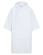 Towel City Bademantel mit Kapuze und Kängurutasche – White