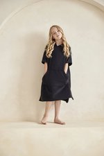 Towel City Bademantel mit Kapuze und Tasche für Kinder, Navy 6/9 Jahre, TC811 – Bild 1