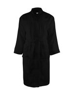 The One Towelling® Bademantel aus 100% gekämmter Baumwolle – Black