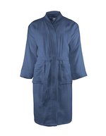 The One Towelling® Bademantel aus 100% gekämmter Baumwolle – Denim Faded