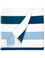 The One Towelling® Luxus Handtuch aus gekämmter Baumwolle – Navy Blue/Light Blue/White