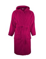 The One Towelling® Bathrobe Hooded Black S/M (TH1095), TH1095 – Magenta