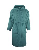 The One Towelling® Bathrobe Hooded Black S/M (TH1095), TH1095 – Petrol