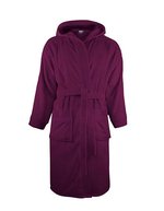 The One Towelling® Bathrobe Hooded Black S/M (TH1095), TH1095 – Plum