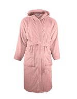 The One Towelling® Bathrobe Hooded Black S/M (TH1095), TH1095 – Salmon