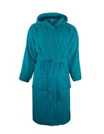 The One Towelling® Bathrobe Hooded Black S/M (TH1095), TH1095 – Turquoise