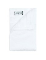 The One Towelling® Bambus-Badetuch mit gestreiftem Saum, Aqua Azure 30 x 50 cm, TH1200 – Bianco