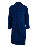The One Towelling® Bio-Baumwolle Bademantel mit Handytaschen – Navy Blue