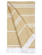The One Towelling® Recyceltes Hamamtuch mit Streifenmuster – Beige