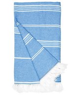 The One Towelling® Recyceltes Hamamtuch mit Streifenmuster – Cobalt Blue