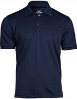 Tee Jays Nachhaltiges Kurzarm-Poloshirt mit Elasthan, Black L, TJ07000 – Navy