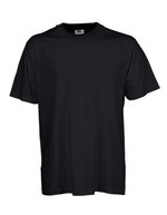 Tee Jays Basic T-Shirt mit 2-lagigem Kragen, Black S, TJ1000 – Bild 2