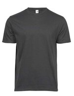 Tee Jays Bio-Baumwolle T-Shirt mit Nackenband, Black XS, TJ1100 – Grigio scuro (Unito)