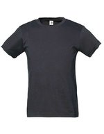 Tee Jays Bio-Baumwoll-T-Shirt mit 2-lagigem Kragen, Black 4/6, TJ1100B – Dark Grey (Solid)