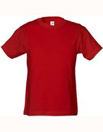 Tee Jays Bio-Baumwoll-T-Shirt mit 2-lagigem Kragen, Black 4/6, TJ1100B – Red
