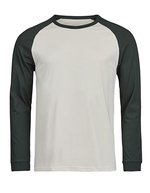 UNLABELED Baseball Tee – Cement/Dark Green