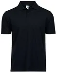Tee Jays Bio-Baumwoll-Poloshirt mit Flachstrick-Kragen, Black 5XL, TJ1200 – Bild 2