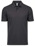 Tee Jays Bio-Baumwoll-Poloshirt mit Flachstrick-Kragen, Black 5XL, TJ1200 – Dark Grey (Solid)