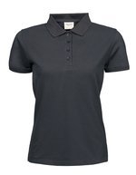 Tee Jays Polo aus gekämmter Baumwolle für Damen – Dark Grey (Solid)
