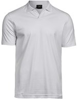 Tee Jays Bio-Baumwolle V-Ausschnitt Polo mit Stretch – White