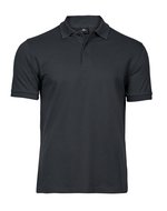 Tee Jays Mini-Piqué Polo Shirt mit Elasthan, Black L, TJ1405 – Bild 3