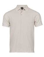 Mini-Piqué Polo Shirt mit Elasthan – Cement