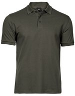 Tee Jays Mini-Piqué Polo Shirt mit Elasthan, Black L, TJ1405 – Deep Green