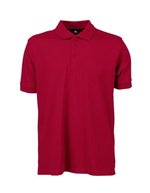 Tee Jays Mini-Piqué Polo Shirt mit Elasthan, Black L, TJ1405 – Deep Red