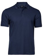 Tee Jays Mini-Piqué Polo Shirt mit Elasthan, Black L, TJ1405 – Navy