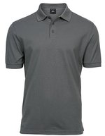 Tee Jays Mini-Piqué Polo Shirt mit Elasthan, Black L, TJ1405 – Powder Grey