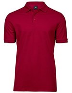 Tee Jays Mini-Piqué Polo Shirt mit Elasthan, Black L, TJ1405 – Red