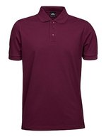 Tee Jays Mini-Piqué Polo Shirt mit Elasthan, Black L, TJ1405 – Wine