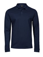 Tee Jays Langarm-Polo aus Bio-Baumwolle mit Elasthan, Black S, TJ1406 – Bild 3