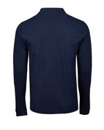 Tee Jays Langarm-Polo aus Bio-Baumwolle mit Elasthan, Black S, TJ1406 – Bild 4