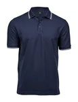 Tee Jays Bio-Baumwolle Stretch Polo mit Kragen in, White/Navy L, TJ1407 – Bild 3