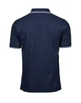 Tee Jays Bio-Baumwolle Stretch Polo mit Kragen in, White/Navy L, TJ1407 – Bild 4