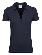 Women´s Luxury Stretch V-Neck Polo – Navy
