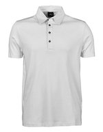 Tee Jays Polo aus Pima-Baumwolle, tailliert für Herren, Black S, TJ1440 – White