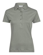 Tee Jays Pima-Baumwoll Polo mit tailliertem Schnitt, Black S, TJ1441 – Salvia