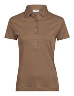 Tee Jays Pima-Baumwoll Polo mit tailliertem Schnitt, Black S, TJ1441 – Wood