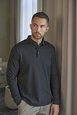 Pima Cotton Long Sleeve Polo – Bild 1