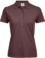Tee Jays Bio-Baumwoll-Polo mit tailliertem Schnitt, Black S, TJ145 – Grape