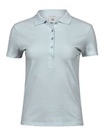 Tee Jays Bio-Baumwoll-Polo mit tailliertem Schnitt, Black S, TJ145 – Blu ghiaccio