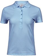 Tee Jays Bio-Baumwoll-Polo mit tailliertem Schnitt, Black S, TJ145 – Azzurro chiaro