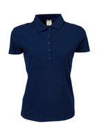 Tee Jays Bio-Baumwoll-Polo mit tailliertem Schnitt, Black S, TJ145 – Blu navy