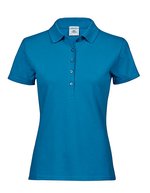 Tee Jays Bio-Baumwoll-Polo mit tailliertem Schnitt, Black S, TJ145 – Blu oceano
