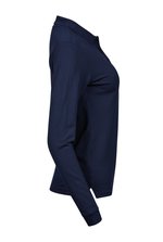 Tee Jays Langarm-Polo aus Bio-Baumwolle mit Stretch, Black S, TJ146 – Bild 5